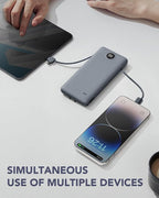 VRURC Portable Charger Built-in Cables and AC Wall Plug, USB C Power Bank - Image 6