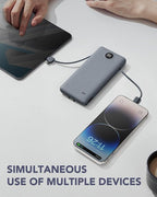 VRURC Portable Charger Built-in Cables and AC Wall Plug, USB C Power Bank - Image 9