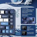 RK ROYAL KLUDGE M75 Wireless Mechanical Keyboard w/Screen and Volume Knob - Image 3