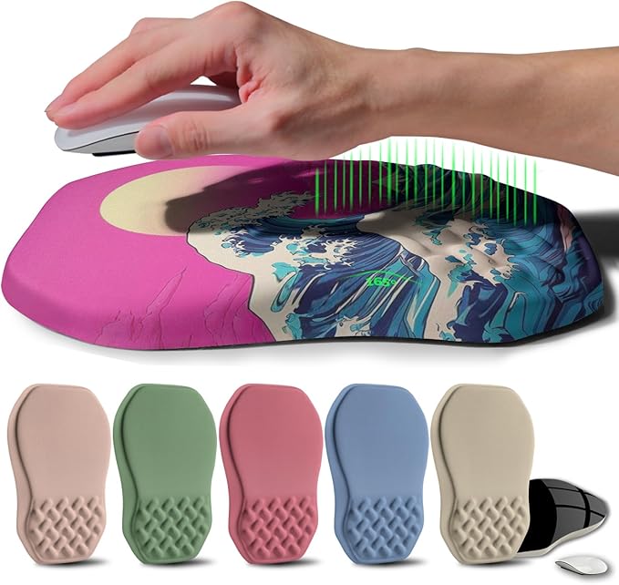 Ergonomic Raised Mouse Pad Wrist Support by Gleamtide