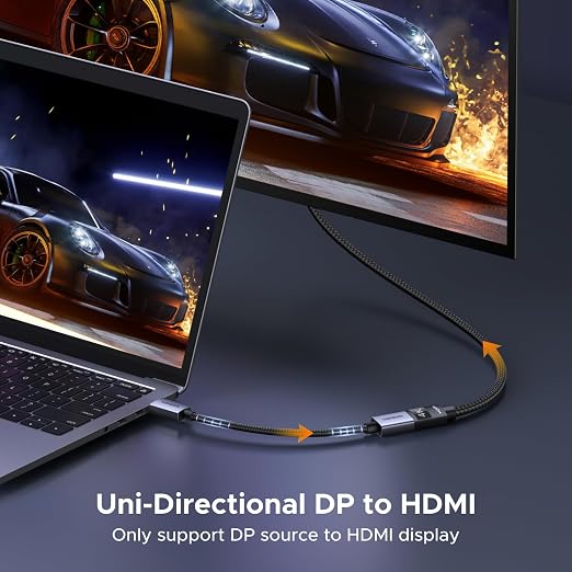 UGREEN 4K DisplayPort to HDMI Adapter, Unidirectional DP 1.2 PC to HDMI 1.4 - Image 3