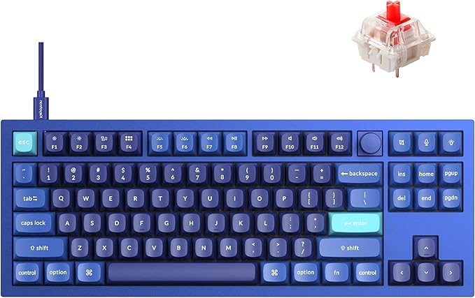 Keychron Q3 Wired Custom Mechanical Keyboard Knob Version, TKL Tenkeyless by Keychron