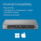 Kensington SD5800T Thunderbolt 4 and USB4 Quad 4K Display Docking Station - Image 4