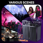 DJ Table Stand Portable booth, Foldable DJ Stand Booth, Heavy-Duty Adjustable - Image 5
