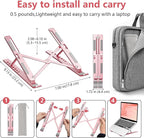 Laptop Stand for Desk, Aluminum Metal MacBook Stand，Computer Riser for Desk - Image 3
