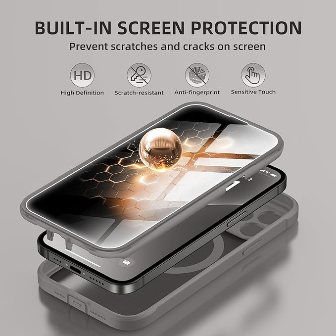 BERFY Magnetic for iPhone 13 Pro Max Case, Compatible - Image 3