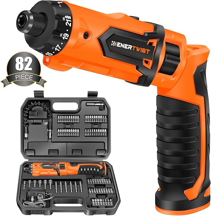 ENERTWIST Cordless Screwdriver, 8V Max 10Nm Electric Screwdriver Rechargeable by ENERTWIST