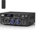Romica Stereo Audio Amplifier, 2 Channel 450W x2 Bluetooth 5.0 Home Theater by Romicta
