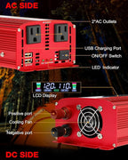 LVYUAN 1500W Car Power Inverter 12V to 110V DC to AC - Image 2