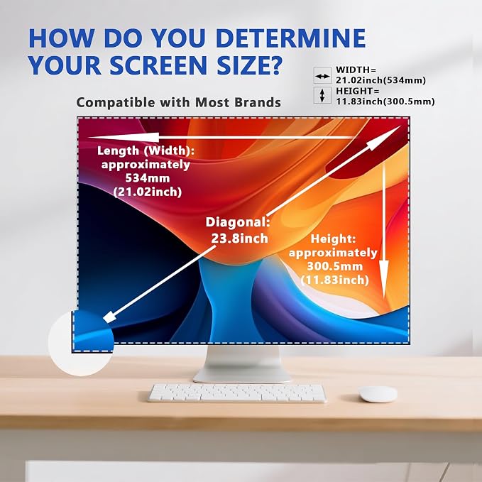 23.8 Inch Computer Privacy Screen Filter - Image 6
