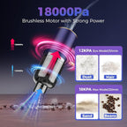 Handheld Car Vacuum Portable Cordless, 18000PA High Power Vacuum Cleaner - Image 2