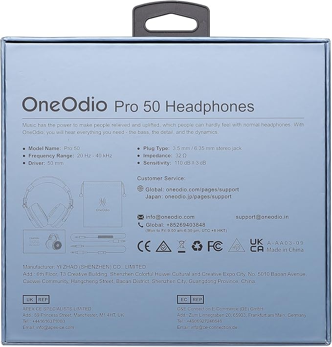 OneOdio Hi-Res Over Ear Headphones - Image 10