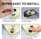 beuxece for iPhone 15/iPhone 15Plus Camera Lens Proprotector, Metal Camera - Image 7