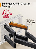 Perlegear UL Listed Full Motion TV Wall Mount - Image 3