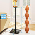 Rfiver Bookshelf Speaker Stands Pair, Height Adjustable Rear Speaker Stands - Image 5