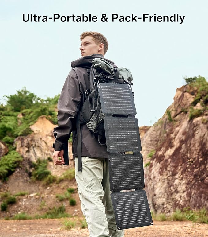 PEAKFLOW 65W Solar Panel, Foldable Portable Solar Panel, 25.4% High-Efficiency - Image 8