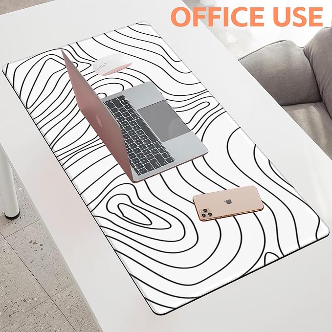 Mouse Pad Large Topographic Contour Map Non-Slip Game Desk Mat - Image 5