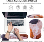Mouse Pad Wrist Support, Laokiiy 2 in1 Keyboard Wrist Rest+ Ergonomic Mouse Pad - Image 5