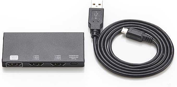 Amazon Basics HDMI Splitter 1 in 2 Out, 4K@60Hz - Image 6