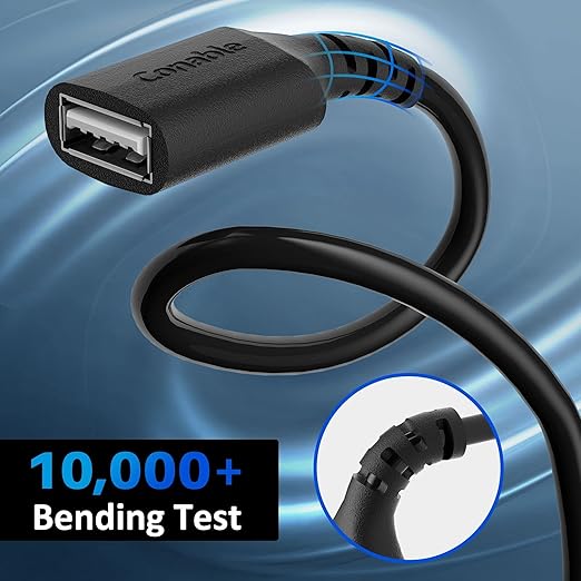 3 Pack USB Extension Cable 8 FT, USB 2.0 Type A Male to Female Extender Cord - Image 3