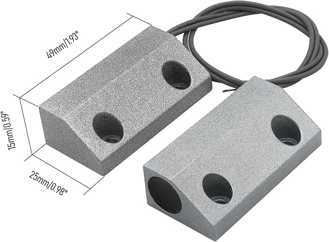 Magnetic Reed Switch Wired Surface Mount Normally Open NO Contact Sensor Alarm - Image 2