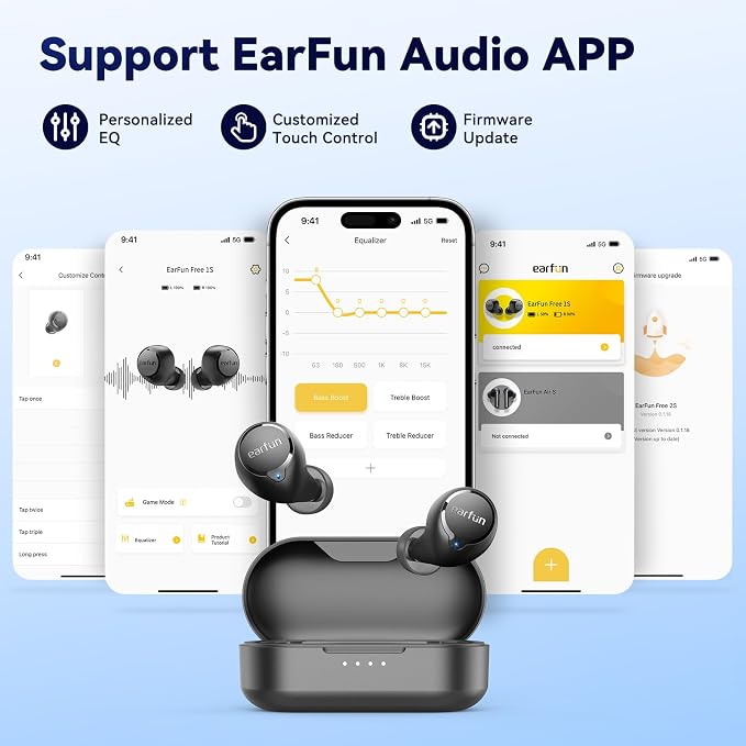 EarFun Free 1S Wireless Earbuds, 4 Mics - Image 4