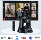 5.8GHz Wireless Conference Room Camera System | 3X 60fps PTZ Camera - Image 4
