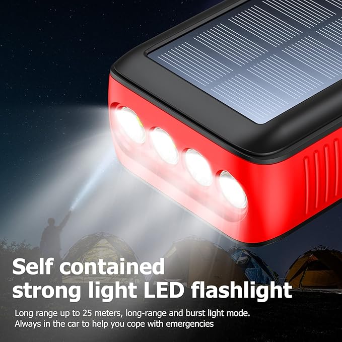 Solar Charger Power Bank 63200mAh, Portable Charger - Image 6