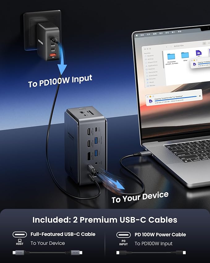 VENTION 13-in-1 Laptop Docking Station 3 Monitors - Image 6