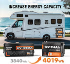 Bluetooth 12V 314Ah LiFePO4 Lithium Battery MINI, Max. 4190Wh Energy, EV A+ - Image 4