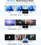 Laptop Docking Station Dual Monitor, 14 in 1 USB C Docking Station fo dell hp - Image 3