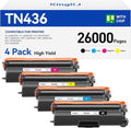 TN436 Toner Cartridge 4-Pack Replacement Compatible by KingKJInkToner