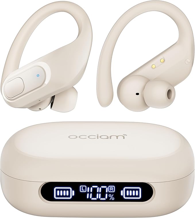occiam Wireless Earbuds Bluetooth Headphones Ear Buds 96Hrs Playback Sport by occiam