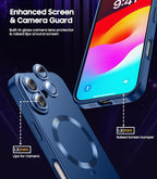 Magnetic for iPhone 16 Case Slim Soft Silicone Bumper Shockproof Metallic - Image 4