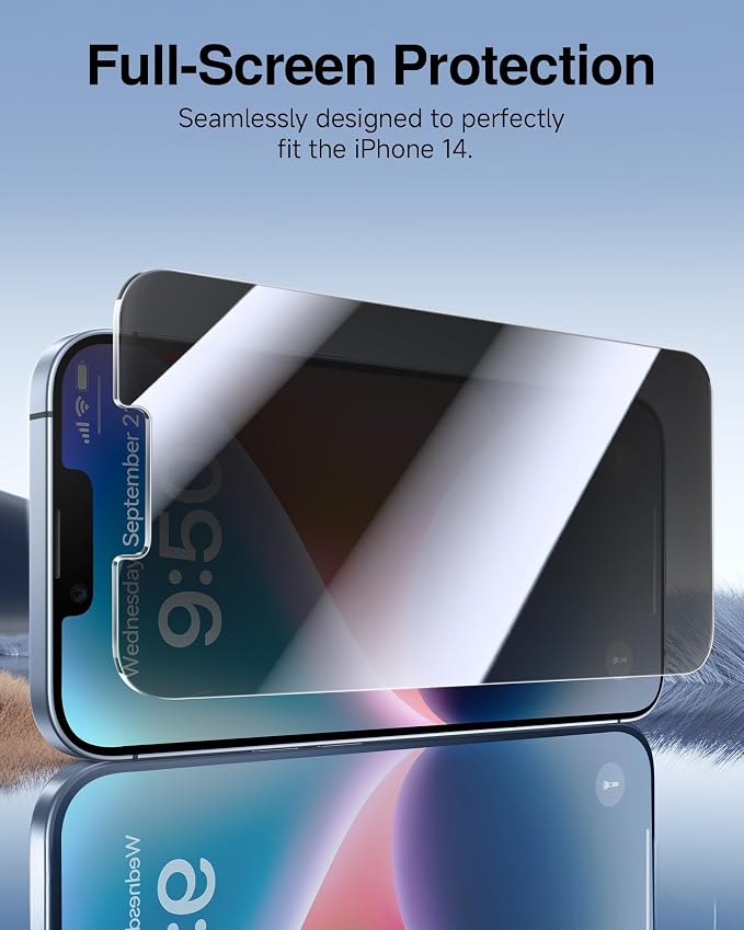 SMARTDEVIL 2 Pack for iPhone 14/ iPhone 13/ iPhone 13 Pro Privacy Screen - Image 7