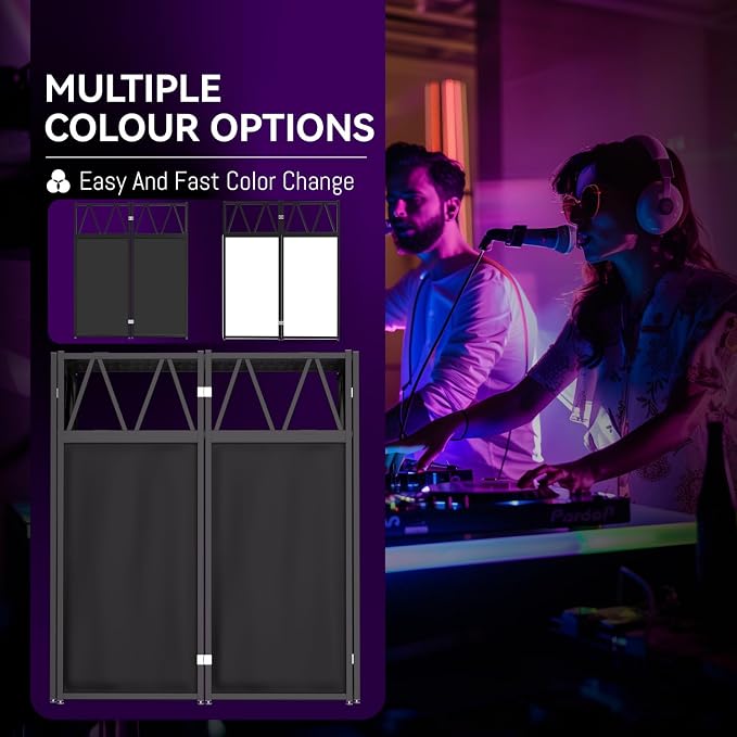 Portable DJ Booth Table, Foldable DJ Table Stand Portable - Image 3