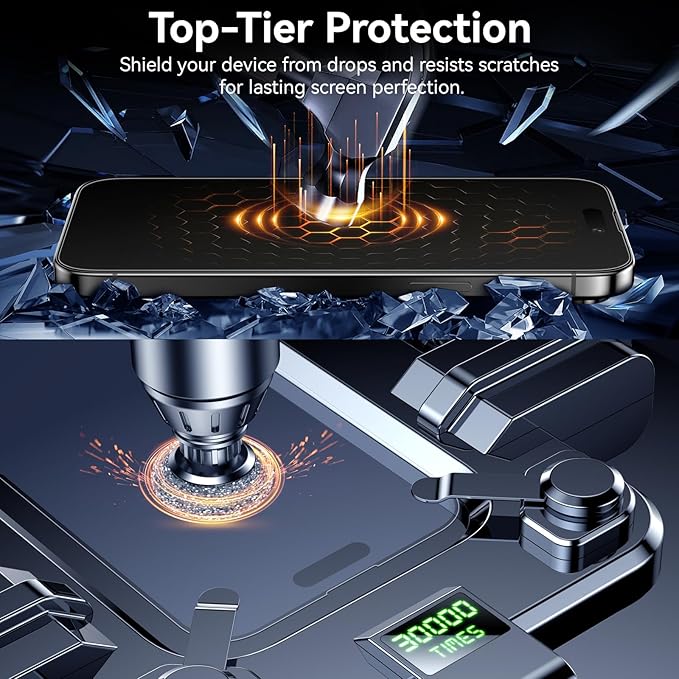 Esanik for iPhone 14 Pro Max Matte Glass Screen Protector Anti-Glare & - Image 5
