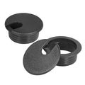 1-1/2" Black Desk Grommet, JTemgle Plastic Cable Hole Cover Computer Table Cord by JTemgle