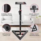Pyle Speaker Stand Pair of Sound - Image 5