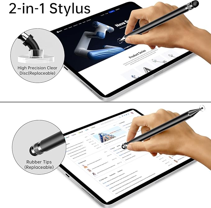 Stylus, 2-in-1 Stylus Pen for Touch Screen, High Precision and Sensitivity - Image 3