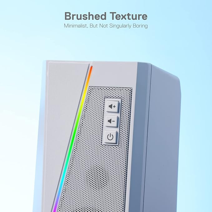 Redragon GS520 RGB Desktop Speakers, 2.0 Channel PC Computer Stereo Speaker - Image 6