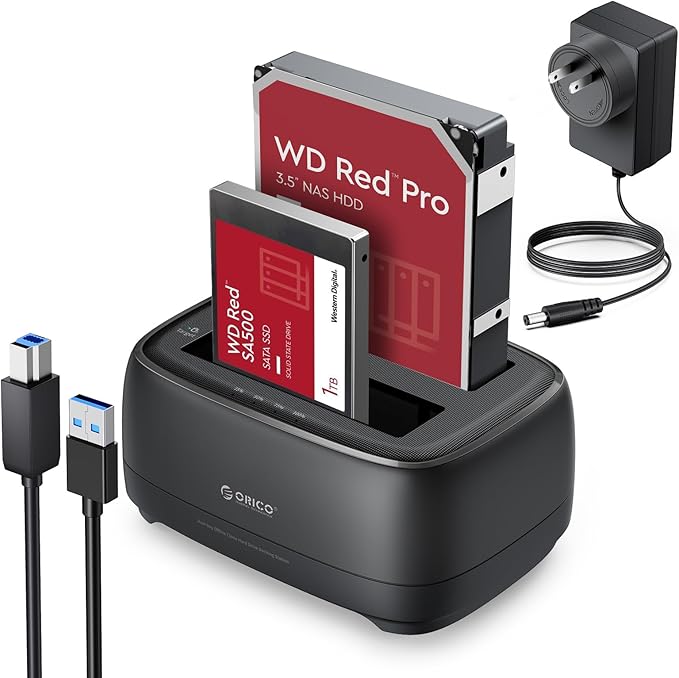 ORICO Hard Drive Docking Station Dual Bay USB 3.0 to SATA by PioneerDataSolutionPowerYourFuture