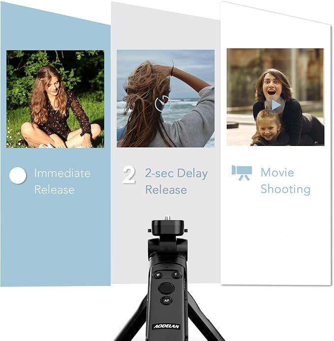 AODELAN Camera Remote Control Wireless Shooting Grip Tripod Grip - Image 5