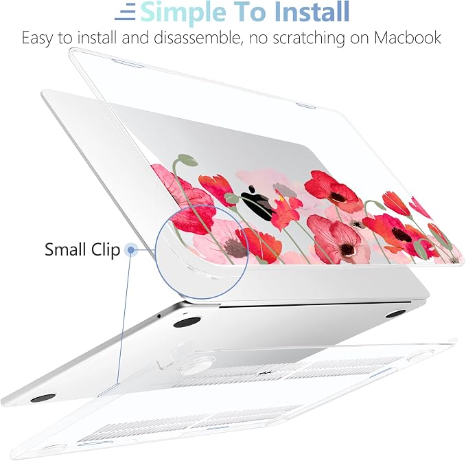 MEEgoodo for M4/M3/M2 MacBook Air 15.3 inch Case 2025 2024 2023, Case Fit Model - Image 5