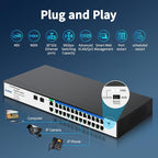26 Port Gigabit Switch, Easy Smart Managed Ethernet Switch, Network Hub - Image 3