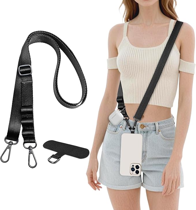 Universal Adjustable Nylon Phone Lanyard - 20MM Multi-Color Options by Unknown