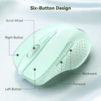 TECKNET Wireless Mouse, 2.4G Ergonomic Optical Mouse, Computer Mouse - Image 5
