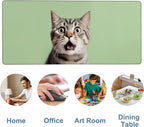 Large Mouse Pad A Surprised Cat Gaming Desk Pad Computer Keyboard Non-Slip - Image 5