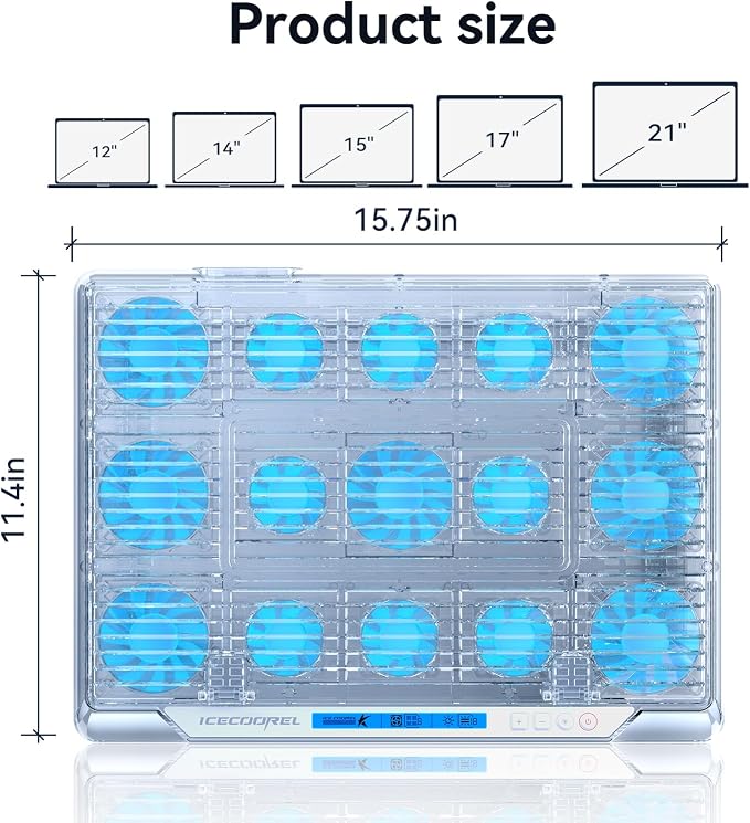 ICE COOREL Gaming Laptop Cooling Pad - Image 7