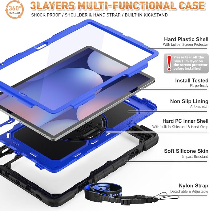 Timecity Case for Samsung Galaxy Tab S10 Plus/ S9 FE Plus/ S9 Plus 5G Tablet - Image 7